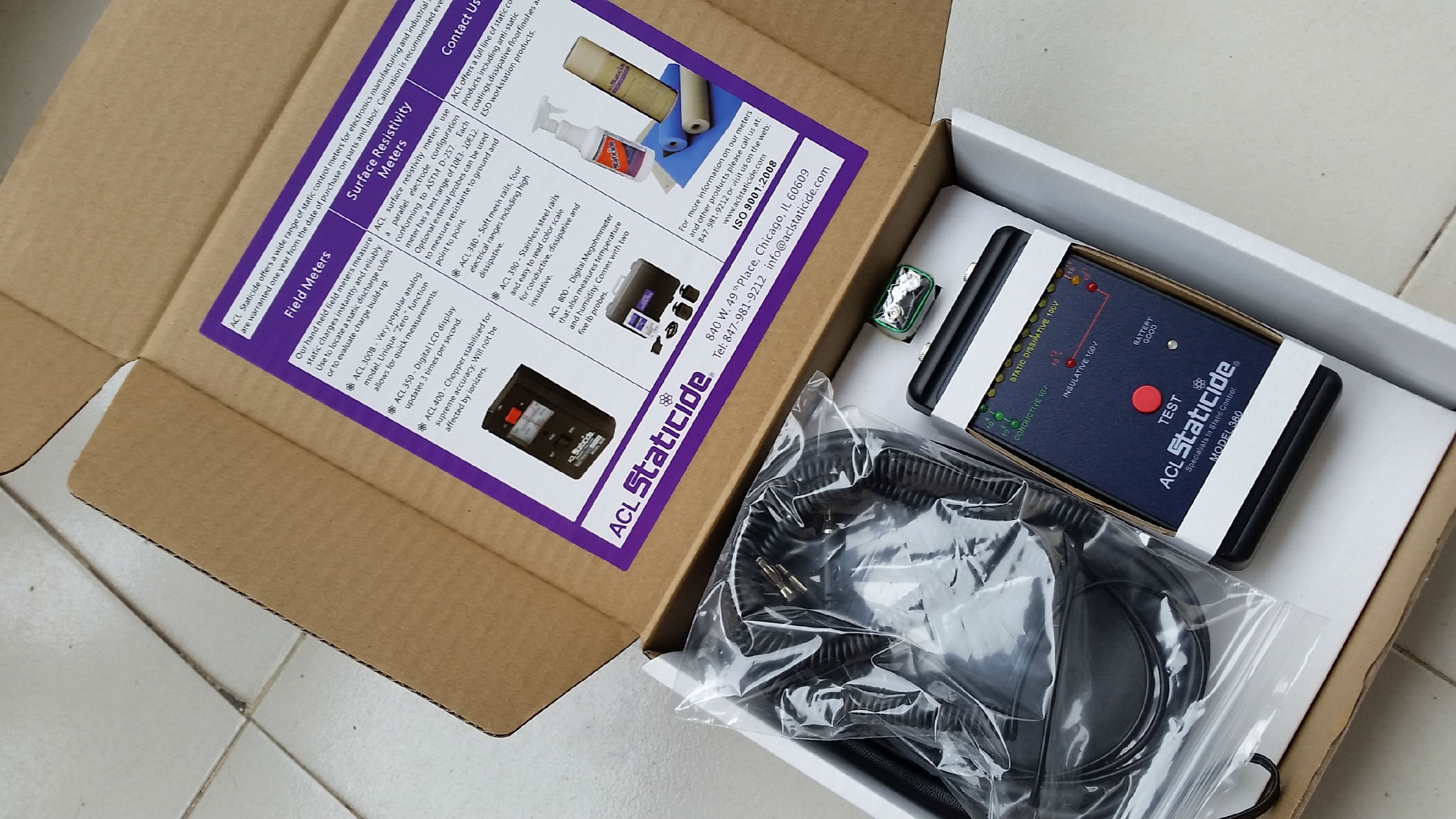 美國(guó)原裝ACL-380表面電阻測(cè)試儀現(xiàn)貨 美國(guó)ACL380表面電阻測(cè)試儀