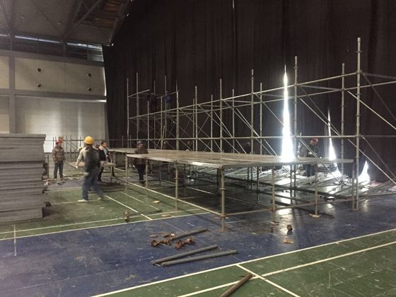 西安*的舞臺搭建