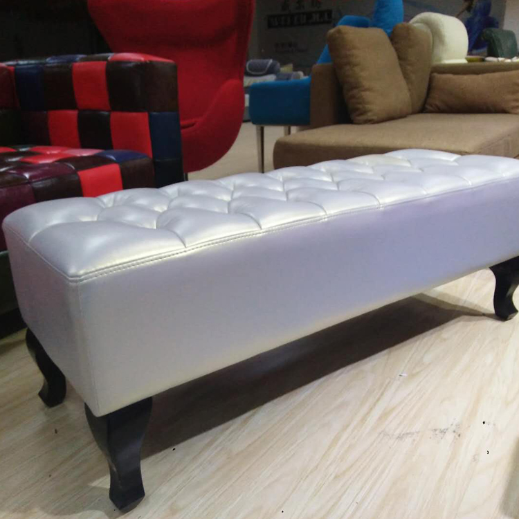 腳踏現(xiàn)代KTV沙發(fā)配套PU皮凳子軟包長條凳美式沙發(fā)凳歐式沙發(fā)腳蹬 美式PU皮沙發(fā)凳