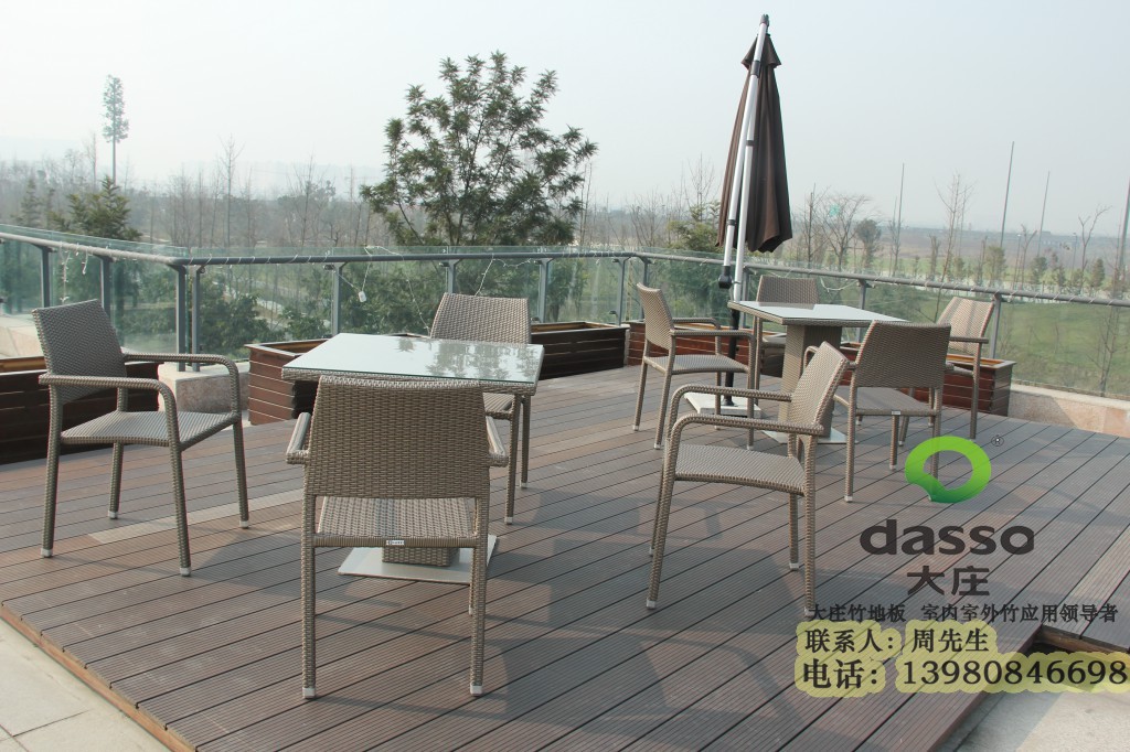 四川大莊戶外竹木地板，高耐戶外重竹地板,走廊竹木地板，竹木亭子，竹木地板廠家