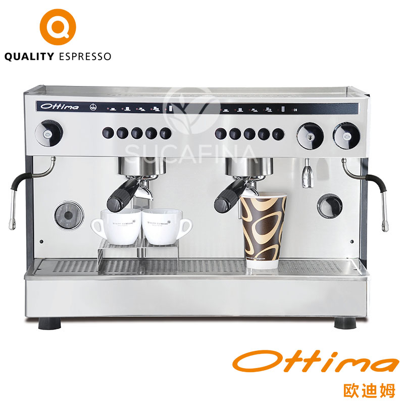 QUALITY ESPRESSO OTTIMA半自動(dòng)咖啡機(jī)雙頭電控高杯意式進(jìn)口