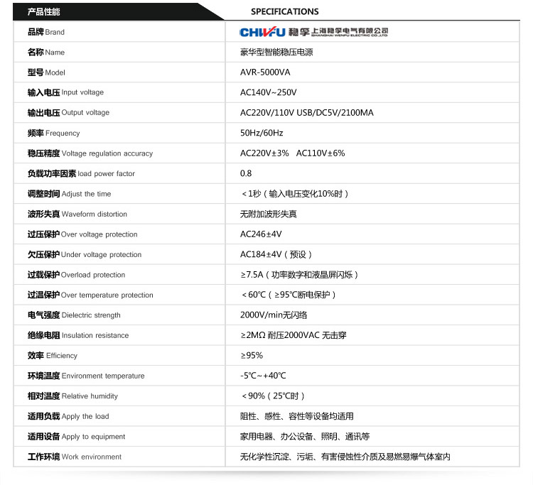 220V單相交流穩(wěn)壓器5000W