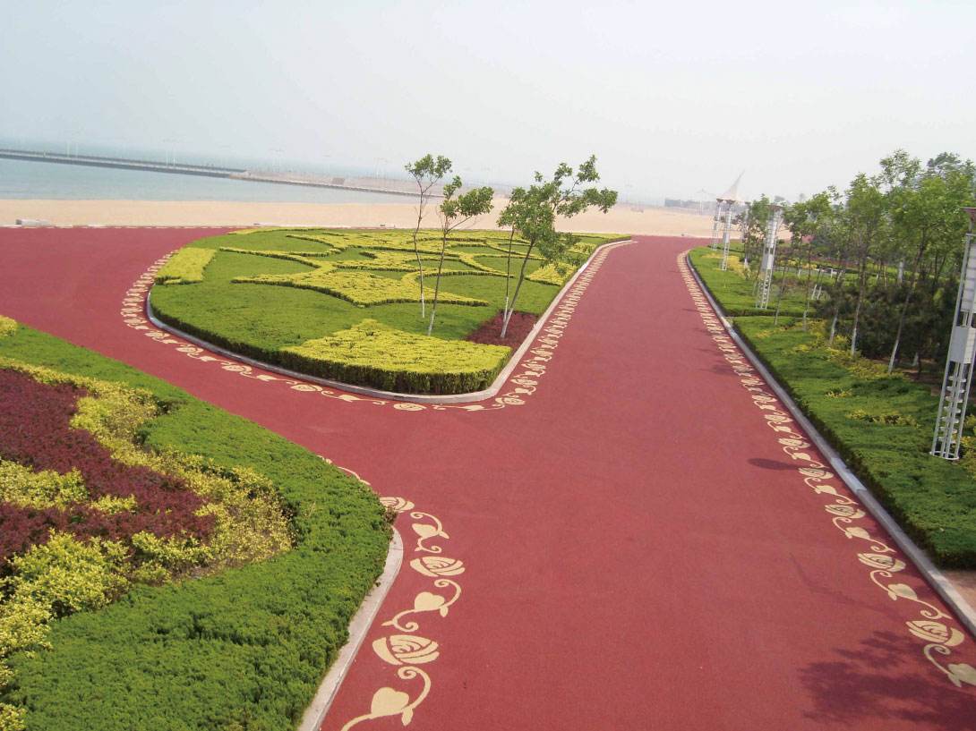 上海品臻彩色透水地坪