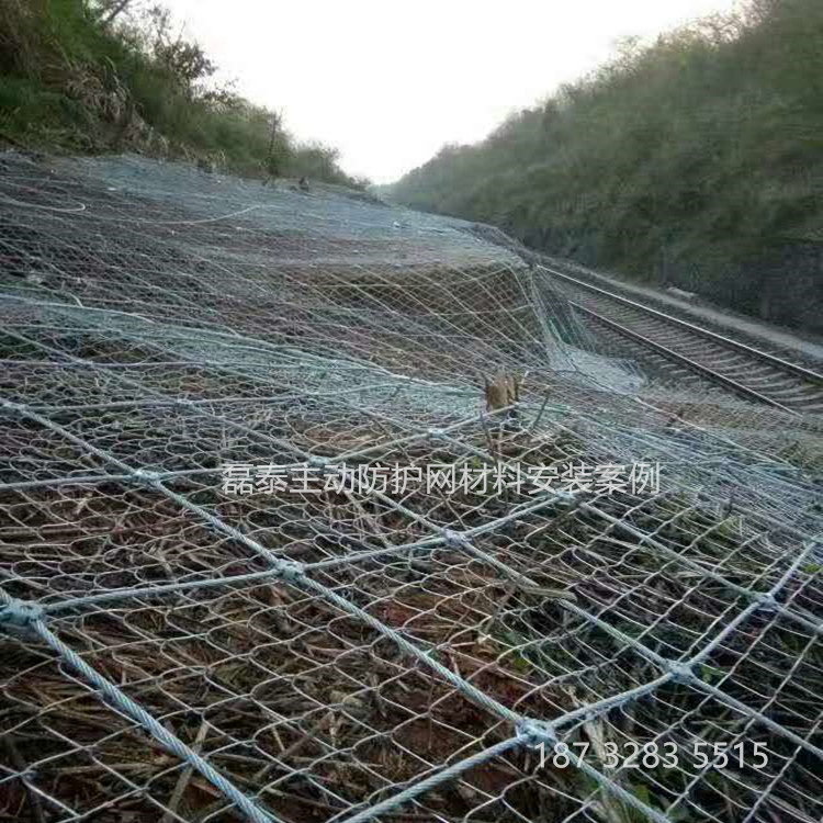 福建邊坡防護(hù)網(wǎng)電話 鋼絞線主動(dòng)絞索網(wǎng) 抗腐蝕性強(qiáng)的山體邊坡防護(hù)網(wǎng)