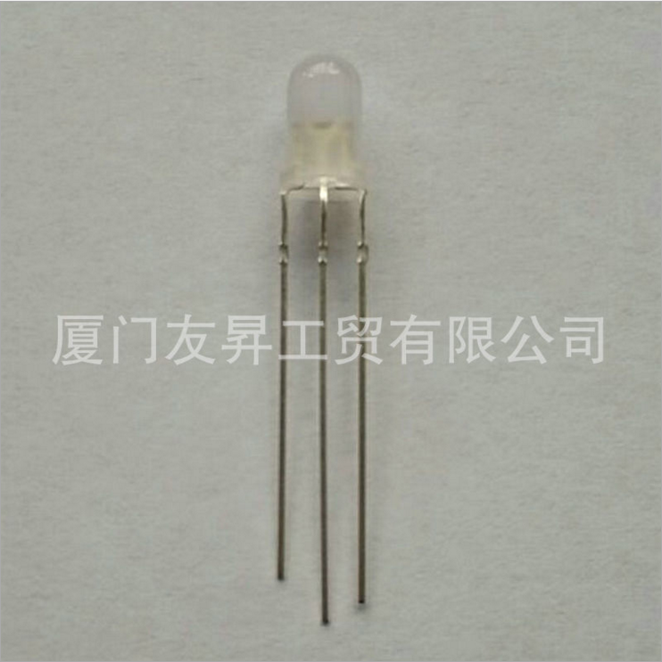 5mm圓頭直插式紅普綠共陰雙色led燈珠 F5紅黃綠雙色發(fā)光管 5mm圓頭直插式紅普綠共陰雙色燈