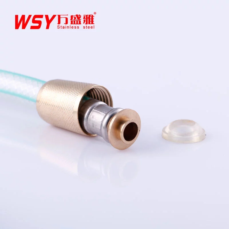廠家批發(fā) 萬(wàn)盛雅四線白網(wǎng)淋浴花灑進(jìn)水軟管通用四分銅配件
