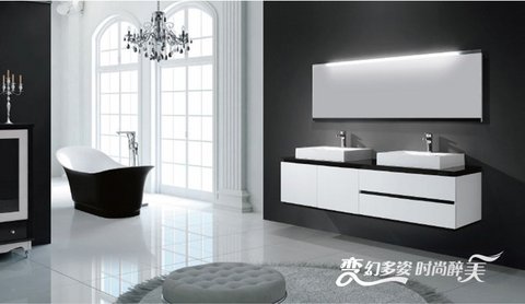 酒店商場現(xiàn)代浴室柜橡木簡約衛(wèi)浴柜 衛(wèi)浴柜商場定做款衛(wèi)浴柜