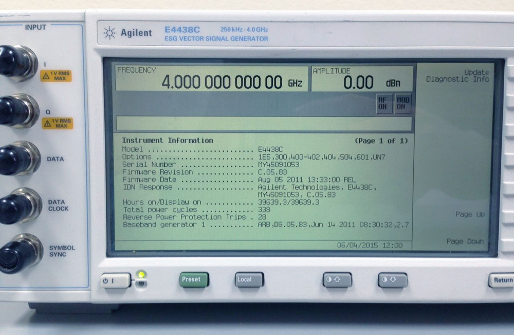 信號源安捷倫Agilent E4438C 數(shù)字信號發(fā)生器 250kHz -3GHz 6G