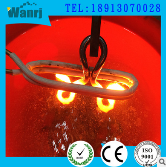 80KW高頻感應加熱電源電機轉(zhuǎn)子熱套大型機械五金材料熱套沖壓設備