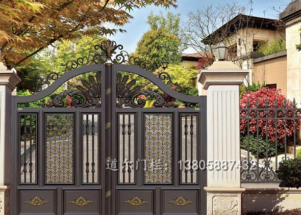 鋁藝別墅庭院門欄報價
