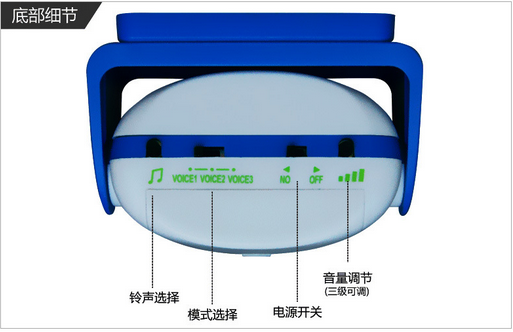 亞馬遜熱銷 多鈴聲360°高大上紅外感應(yīng)門(mén)鈴迎賓器