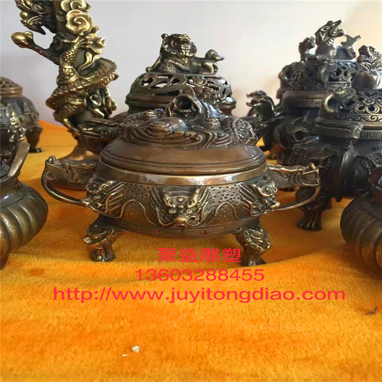 銅熏爐 銅香爐 銅鼎 銅鐘 銅香爐批發(fā) 銅鼎制作