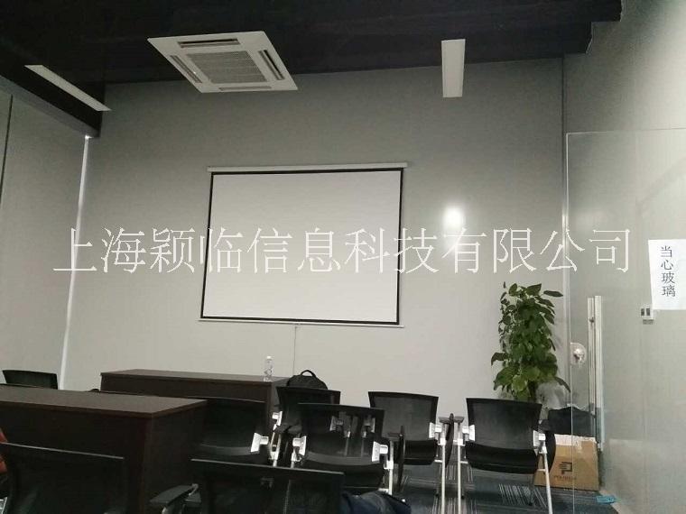 家用120寸4:3白塑玻纖壁掛幕布 玻珠幕布珠光投影手動手拉銀幕