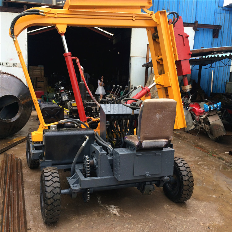 便攜式打樁機 沖擊鉆打樁機 小型護欄鉆孔機*惠 可定制