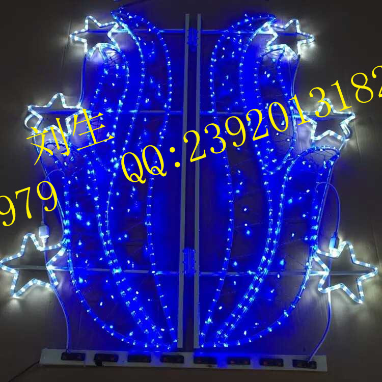 *LED路燈桿造型燈 雙籠結(jié)彩