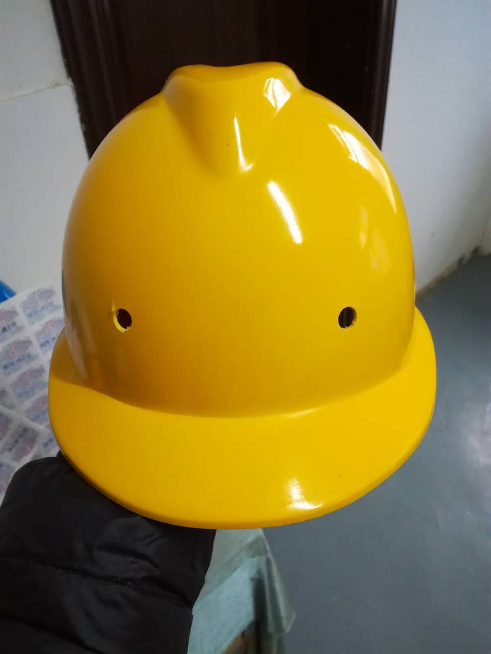 祥寧牌免噴漆玻璃鋼安全帽V型