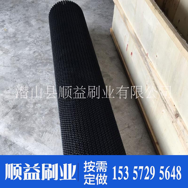 廠家定做尼龍絲毛刷輥滾筒刷黑色白色刷絲pp絲輥筒刷
