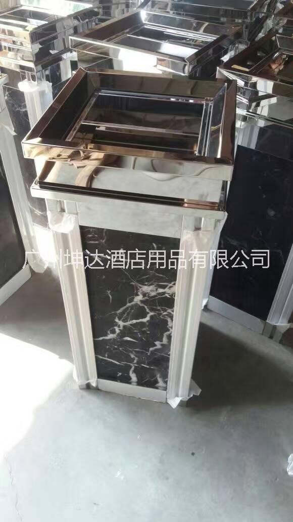 直銷不銹鋼四菱角垃圾桶 樓層過(guò)道KTV包廂公共環(huán)衛(wèi)煙灰桶