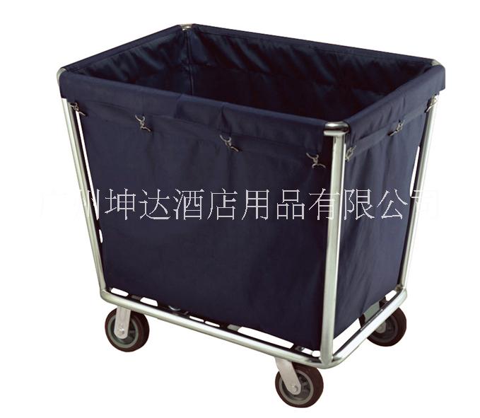 錐形布草車 不銹鋼洗衣房手推車 洗衣房布草收集車