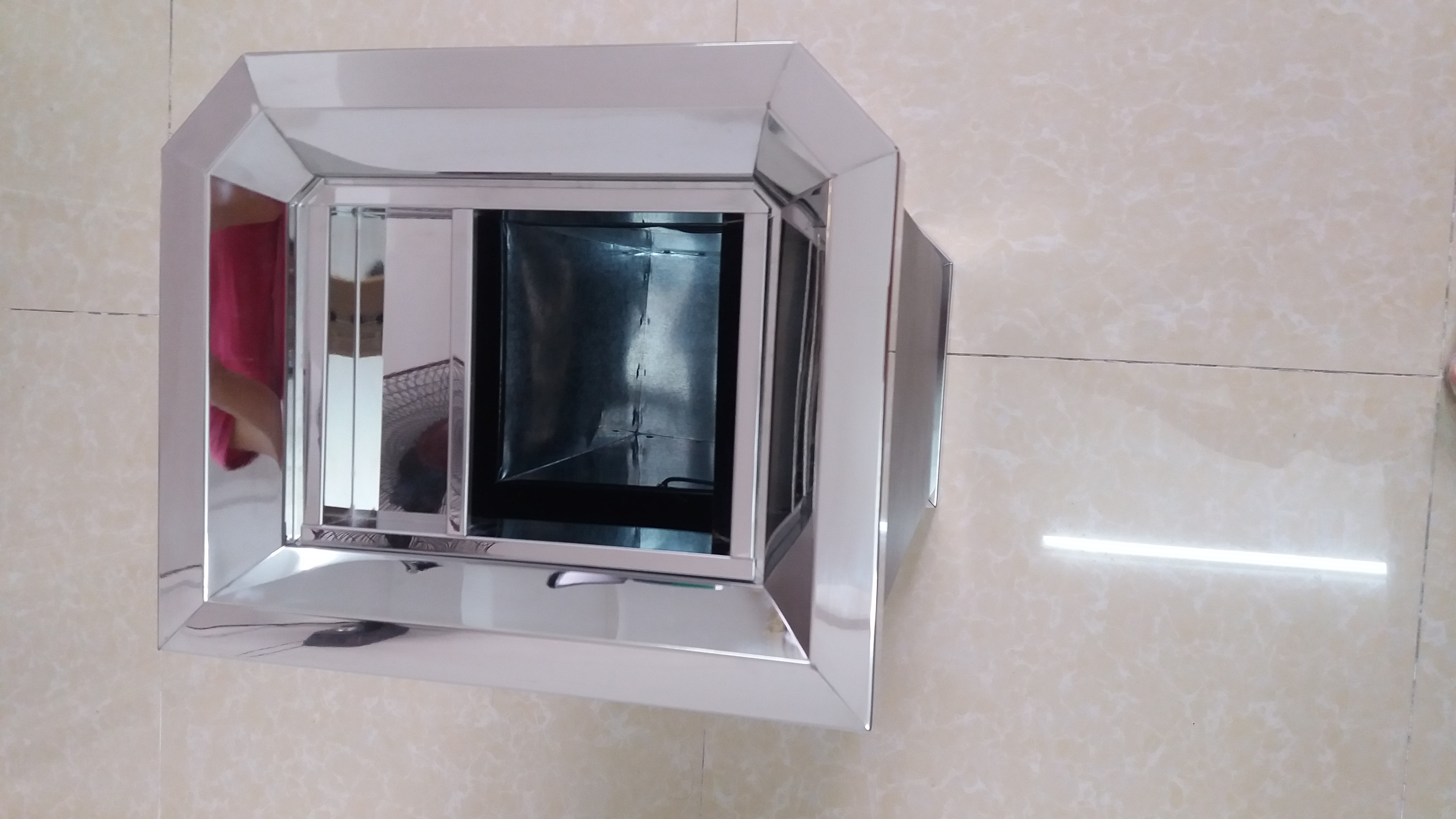 *黑色烤漆靠墻式煙灰桶 賓館物業(yè)果皮桶 方形座地垃圾桶