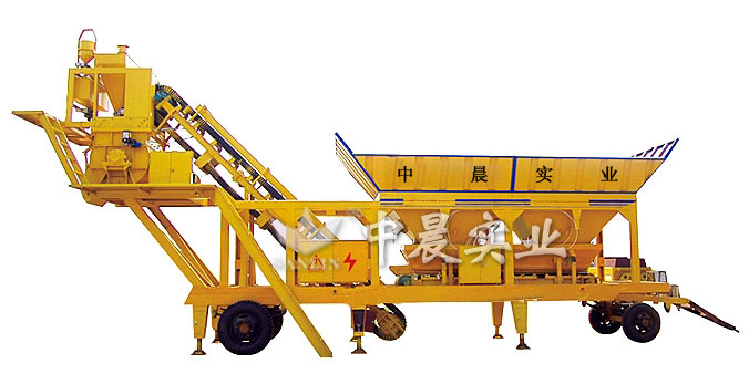 HZS50移動式混凝土攪拌站設備_混凝土攪拌站_攪拌站設備