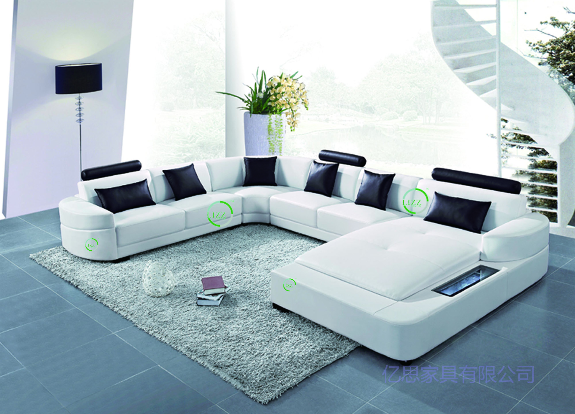 樂從真皮沙發(fā) 廠家直銷 現(xiàn)代休閑組合沙發(fā)