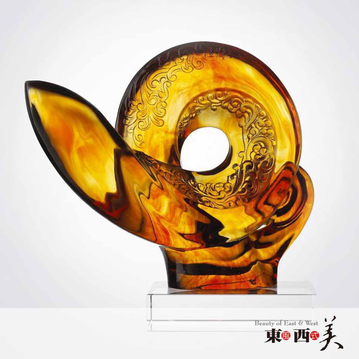 華椢東風(fēng)西式美LI-AR04 客廳擺件 琉璃擺件廠家