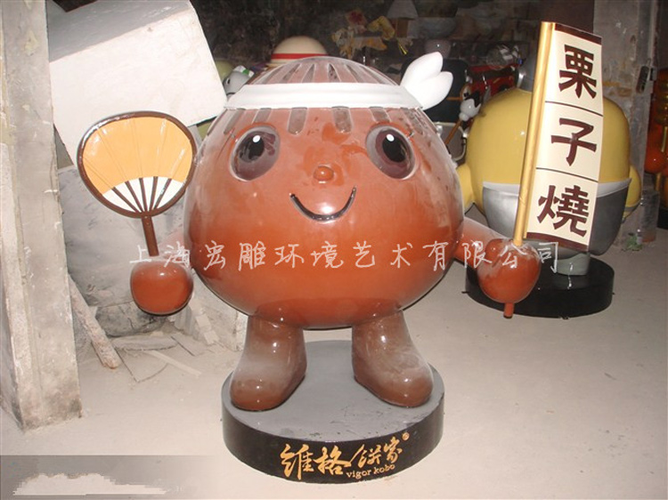 商場(chǎng)門(mén)口招財(cái)貓吉祥物擺件道具節(jié)慶開(kāi)業(yè)裝飾玻璃鋼泡沫雕塑工藝品