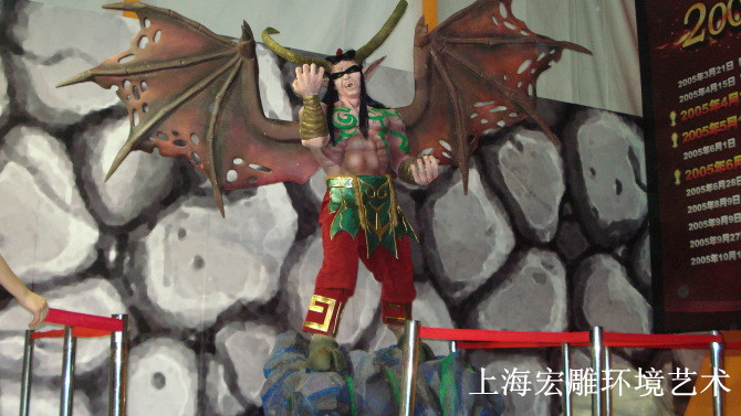 游戲人物展覽展示道具