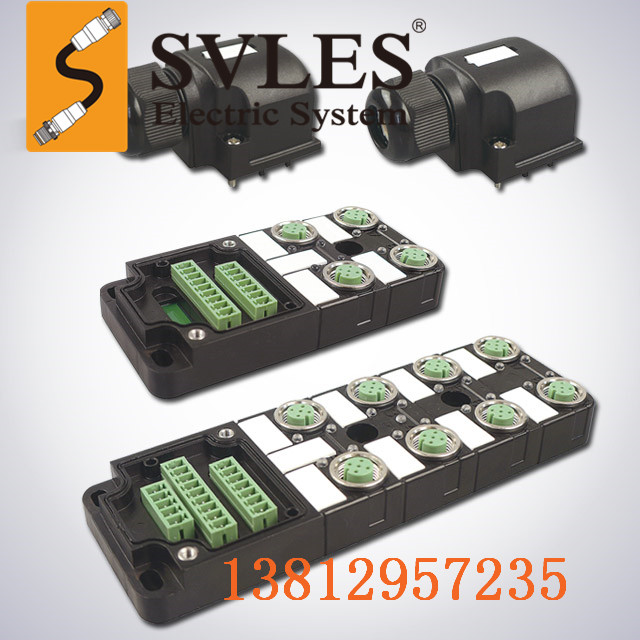 M12集線器端口傳感分配器總線模塊分線盒現(xiàn)場(chǎng)對(duì)接