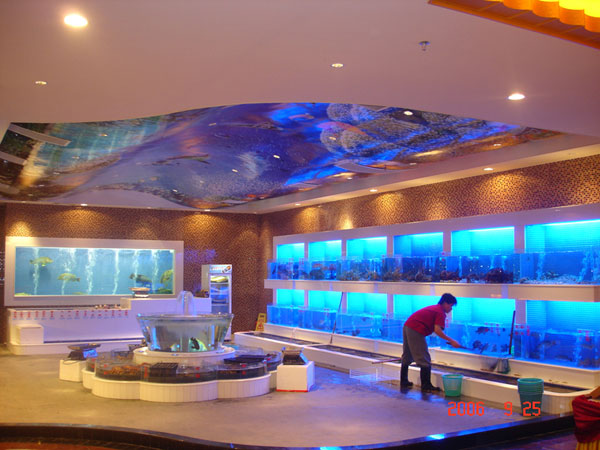 大豐魚缸制作大豐定做魚缸大豐海鮮魚缸魚池