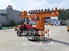 *電線桿挖坑機廠家讓利出售,挖坑機,出售拖拉機打樁機