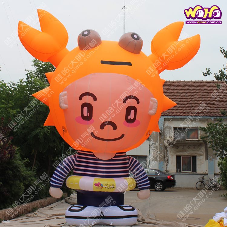 大明氣模 螃蟹海星卡通人氣模