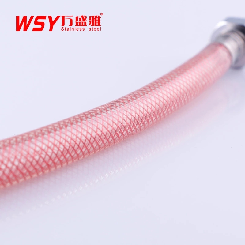 長期供應(yīng) 萬盛雅透明紅銅絲進(jìn)水軟管編織管熱水器水龍頭冷進(jìn)水管