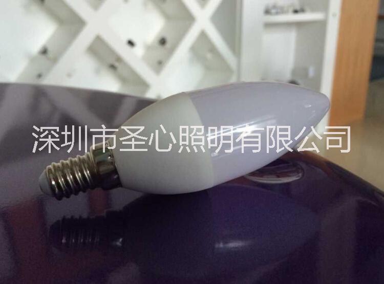過(guò)emc rohs PC蠟燭燈 E27E14透明尖泡 乳白蠟燭燈
