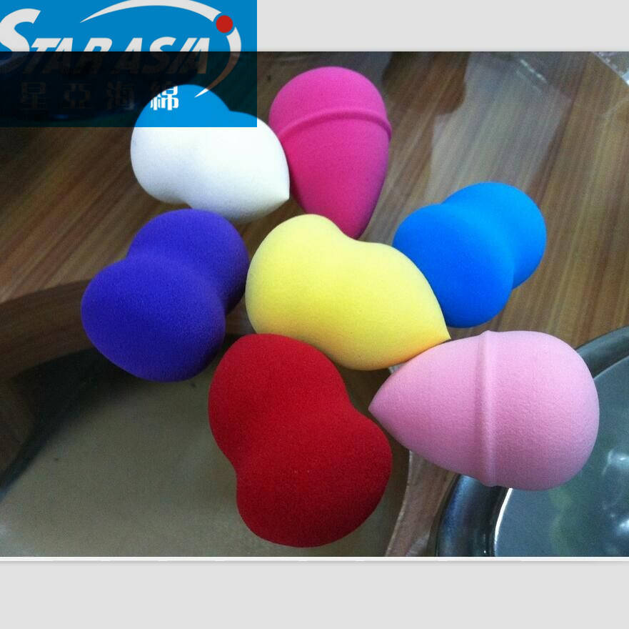 洗澡沐浴海綿木漿棉 環(huán)保女士*卸妝粉撲潔面撲化妝棉 吸水彩色木漿海綿