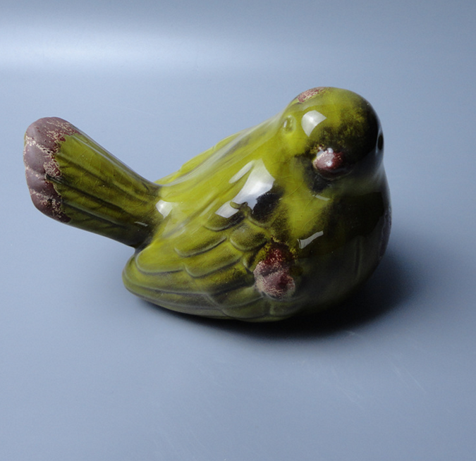 新品鐵銹陶瓷 家居擺件裝飾品創(chuàng)意生日商務禮物 超萌小黃鴿子