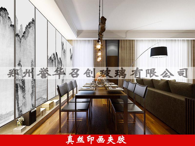 真絲手繪玻璃,夾絲玻璃，藝術(shù)玻璃，廠家定制