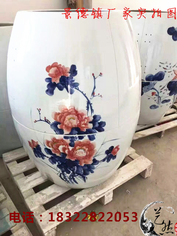 景德鎮(zhèn)藝然陶瓷供應 NIC托瑪琳電氣石養(yǎng)生甕五艾灸缸