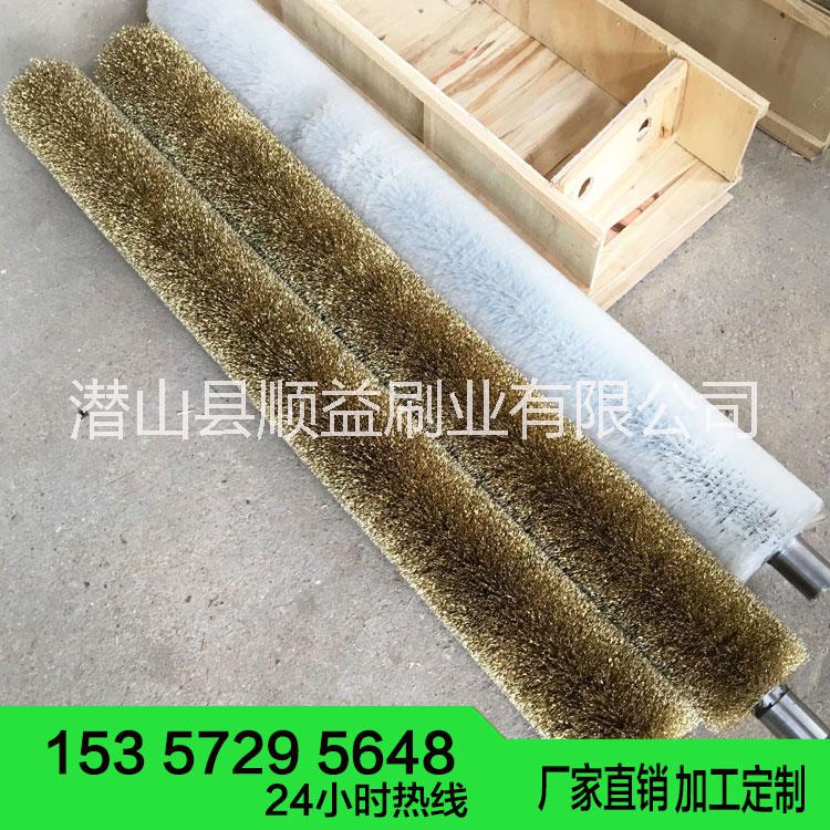 廠家定做鋼絲毛刷輥不銹鋼絲輥螺旋毛刷輥 去銹毛刷輥 毛刷輥 鋼絲