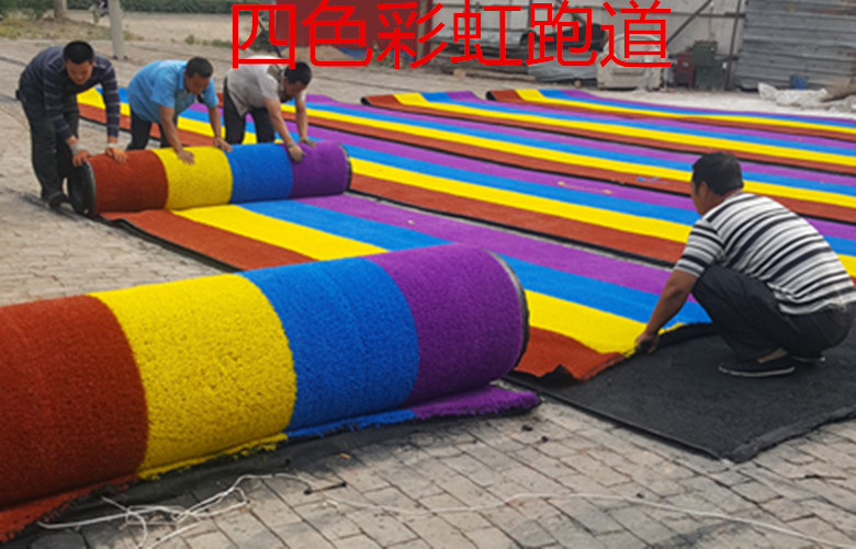 河北彩虹跑道人造草坪供應(yīng)商 彩虹跑道人造草坪批發(fā)