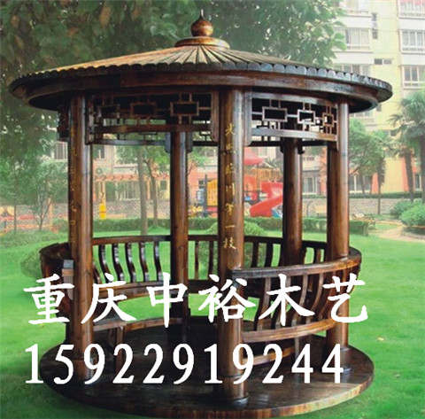 廠家直銷實木防腐木涼亭戶外涼亭花園涼亭天臺庭院別墅木亭仿古亭