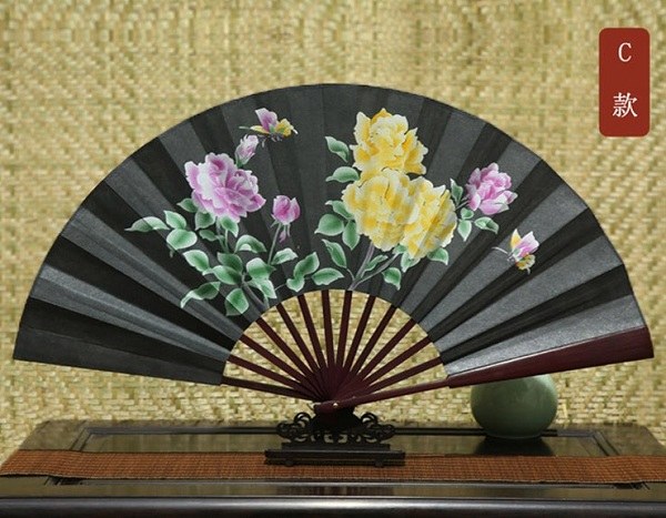 中國(guó)風(fēng)格紅木折扇工藝品扇子