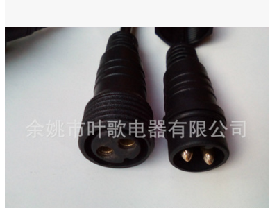專業(yè)生產(chǎn)各種防水燈頭連接線防水公母插頭DC
