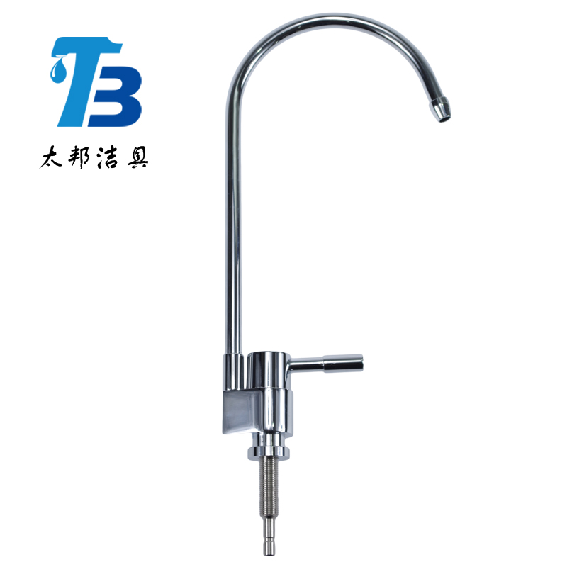 水龍頭廠家水龍頭批發(fā) 三角全銅大彎單聯(lián)式廚房凈水龍頭