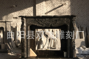 廠家直銷 室內(nèi)裝飾漢白玉壁爐客廳歐式壁爐 歐式壁爐 黑白根大理石壁爐