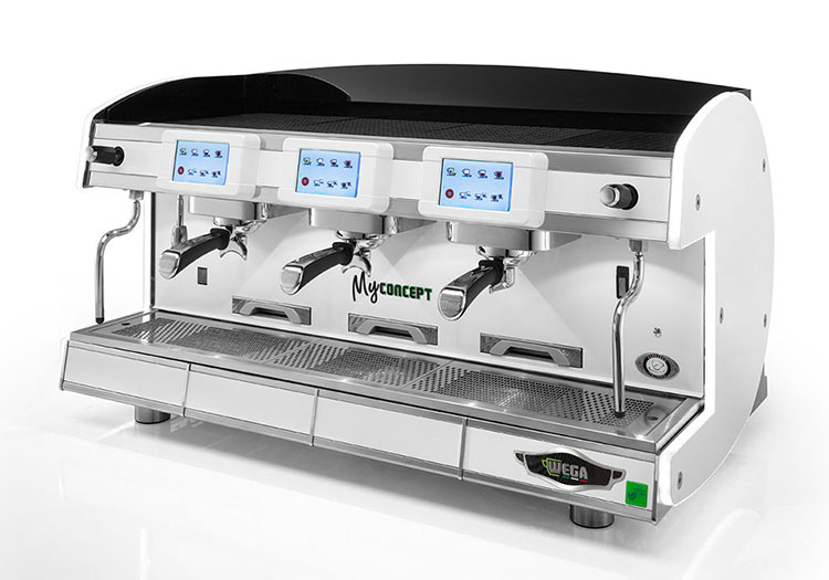 Wega半自動咖啡機(jī) MY concept商用意式高杯多鍋爐 觸摸液晶屏節(jié)能