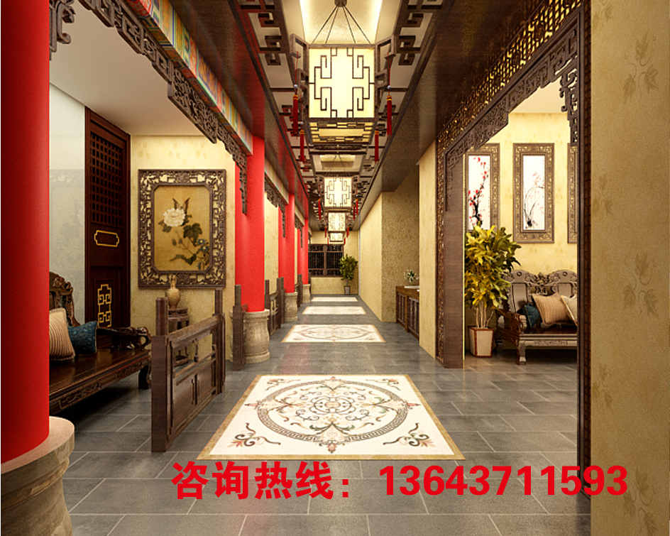 鄭州大藥房裝修公司，藥店效果圖制作，中醫(yī)館效果圖制作