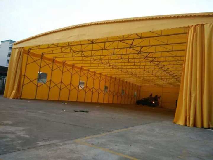 伸縮推拉蓬帆布雨蓬汽車蓬遮陽蓬