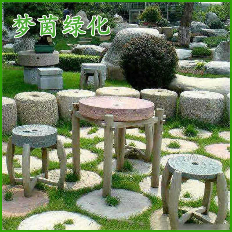上海園林鋪路石供應(yīng)商 園林鋪路石批發(fā) 老磨盤民間老石磨盤茶臺 舊石器老石磨鋪路園林裝飾古建鋪路石頭